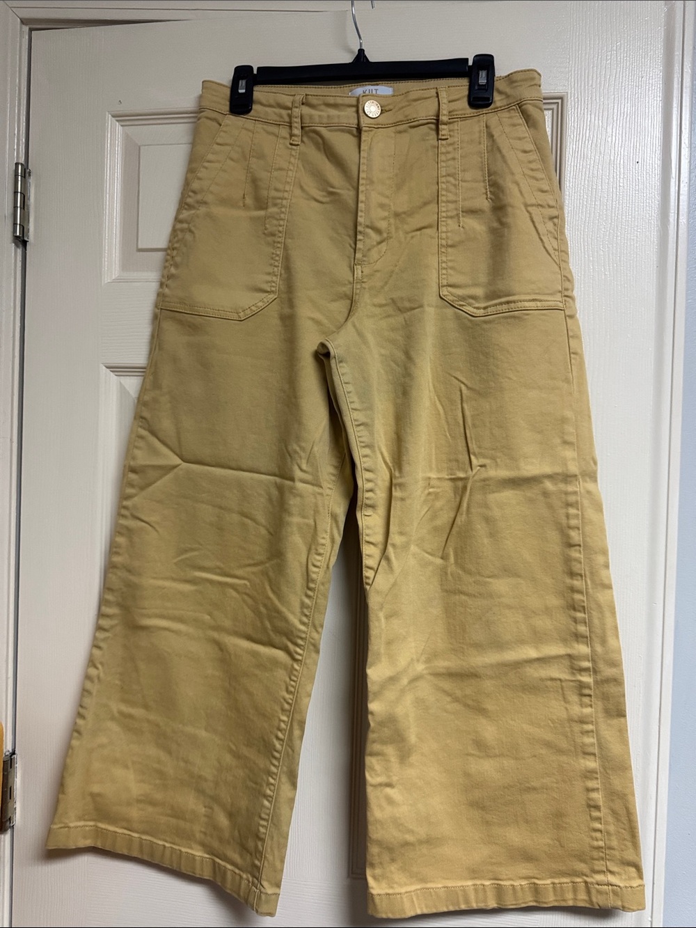 Kut from the Kloth Wide-Leg Chinos in Mustard